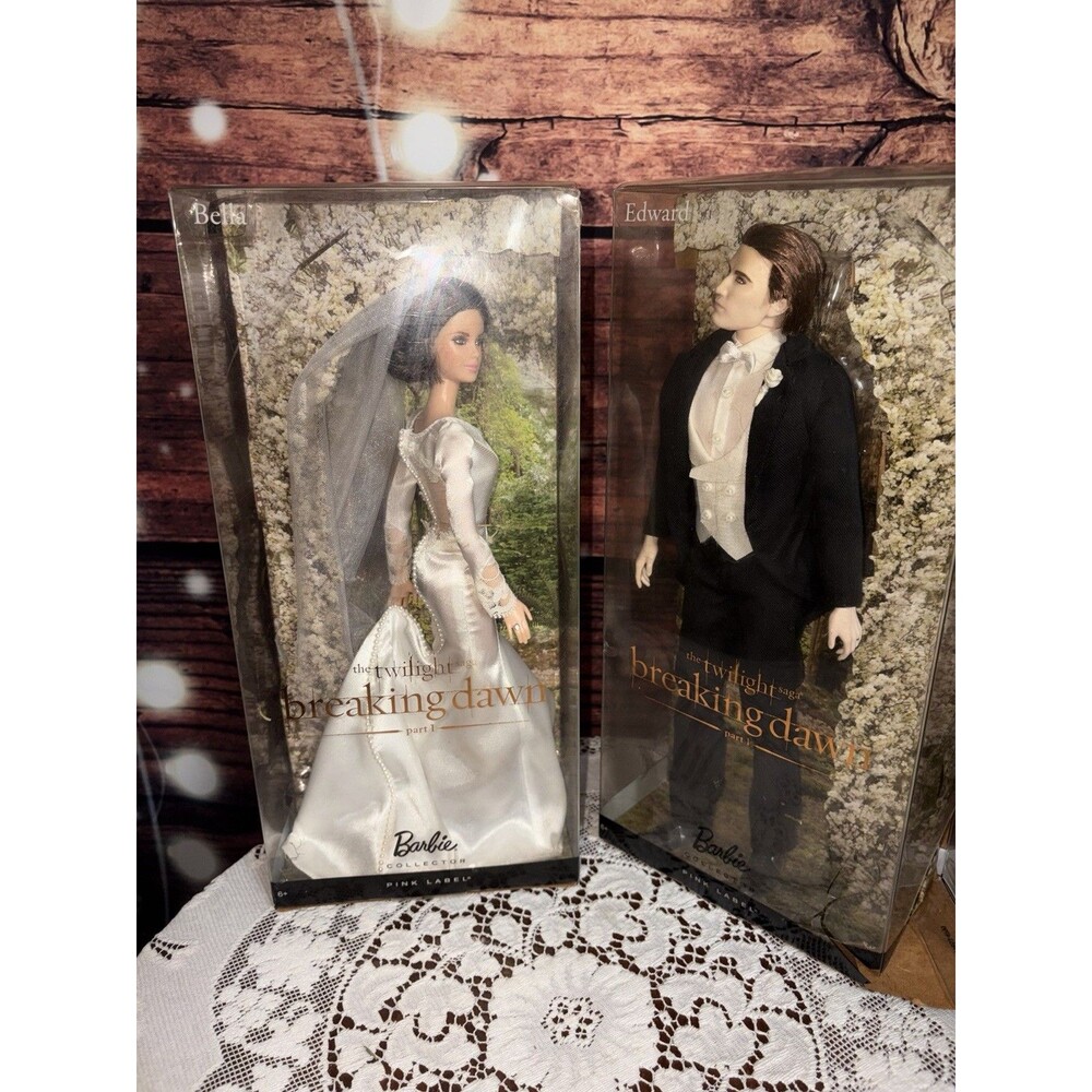 Twilight: Breaking Dawn Pt 1 Bella And Edward Wedding Barbie’s Pink Label